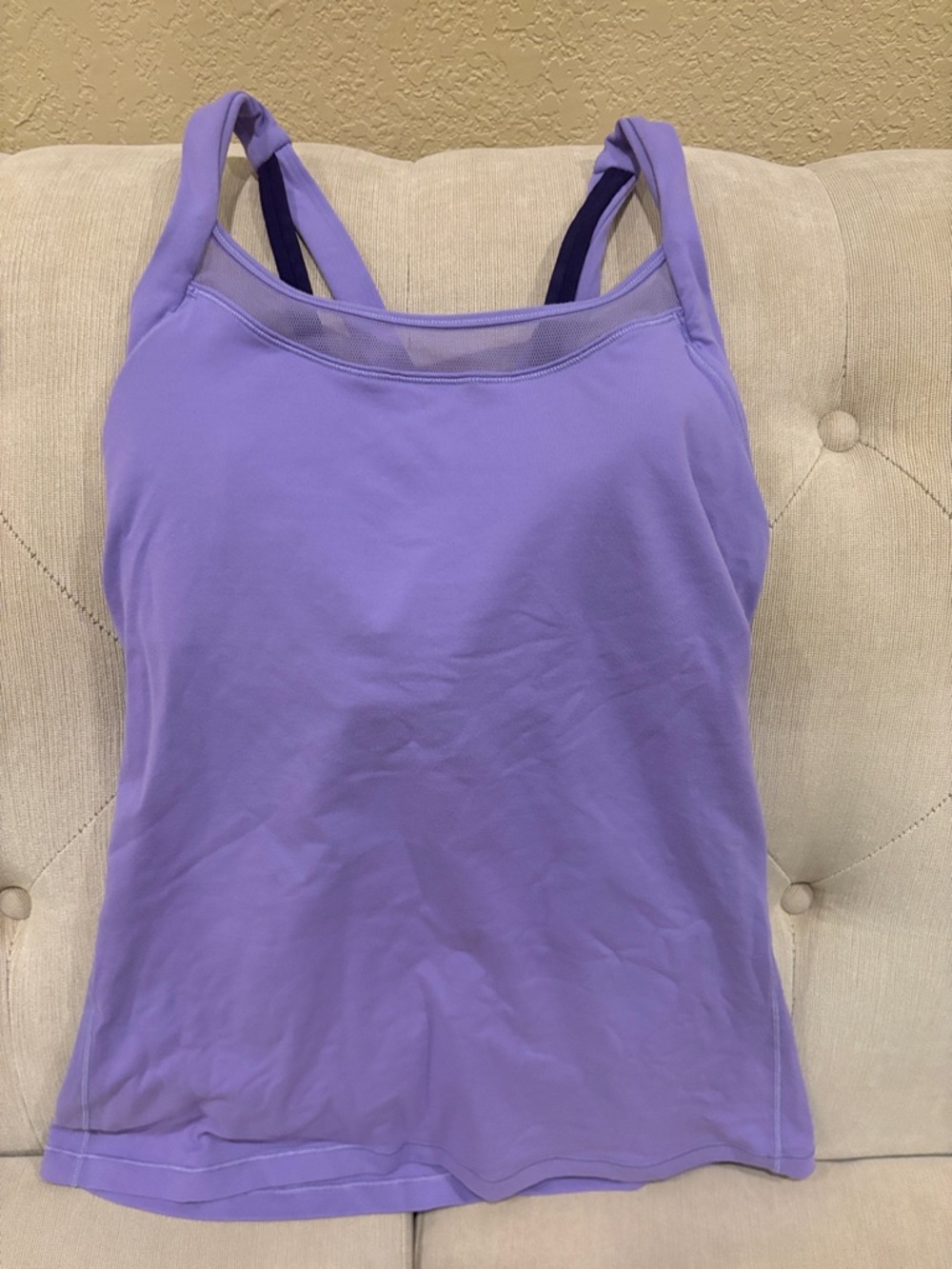 Lululemon Lavender Crossback Tank Top